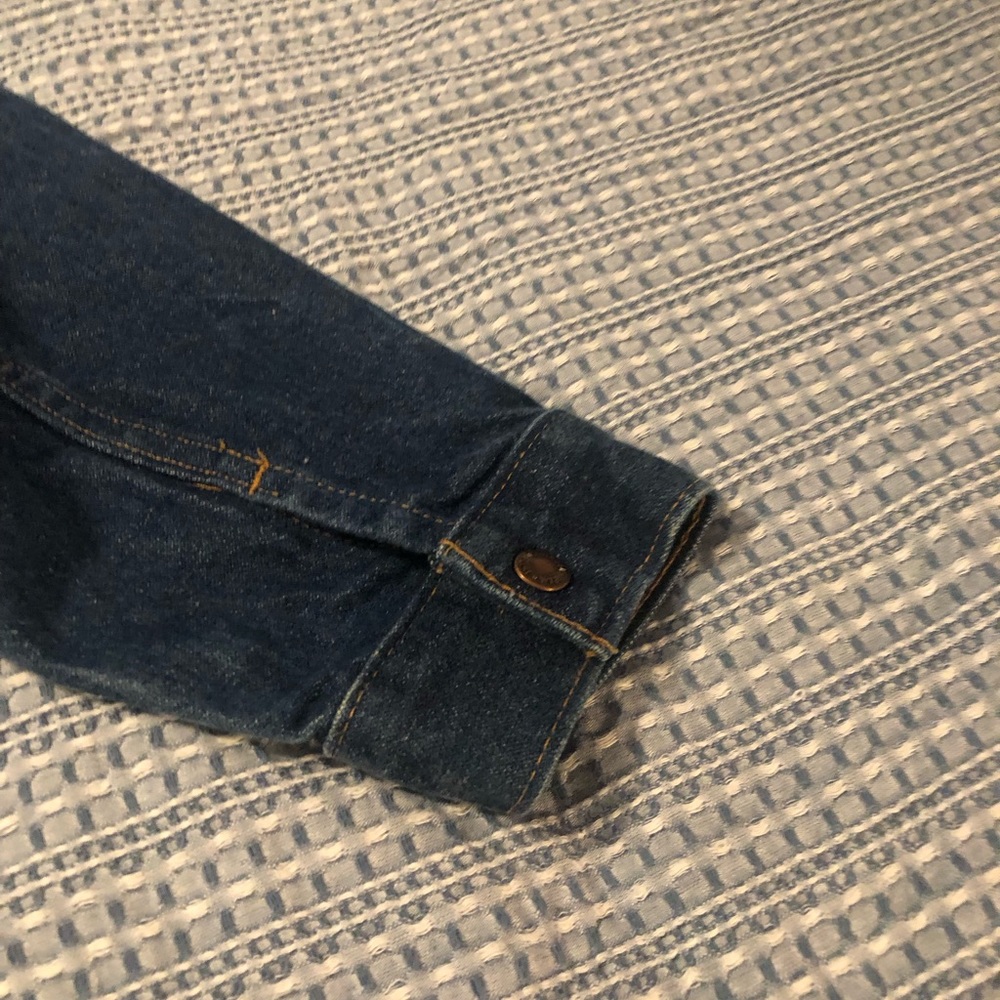 EUC Wrangler Authenic Western Jacket Harley Patch On Back Corduroy Collar - Picture 6 of 7